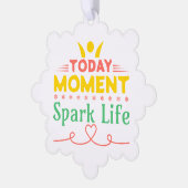Heute Moment, Leben retten Ornament Karte (Linke Ecke)
