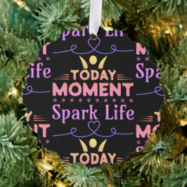 Heute Moment, Leben retten Ornament Karte