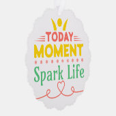 Heute Moment, Leben retten Ornament Karte (Rechts)