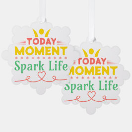 Heute Moment, Leben retten Ornament Karte