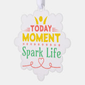 Heute Moment, Leben retten Ornament Karte (Linke Ecke)