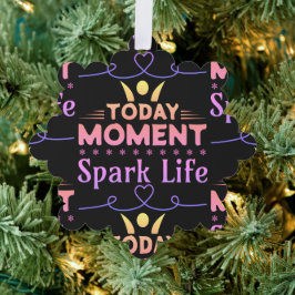 Heute Moment, Leben retten Ornament Karte