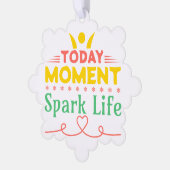 Heute Moment, Leben retten Ornament Karte (Linke Ecke)