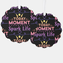 Heute Moment, Leben retten Ornament Karte