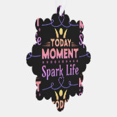 Heute Moment, Leben retten Ornament Karte (Rechts)