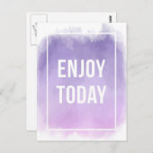 Heute Motivierend Kostenvoranschlag Postkarte (Vorne/Hinten)