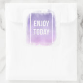 Heute Motivierend Kostenvoranschlag Quadratischer Aufkleber (Tasche)