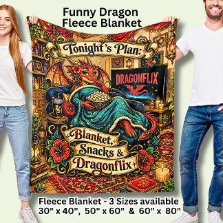 Heute Nacht Decke Snacks Dragonflix Lustig Roter D