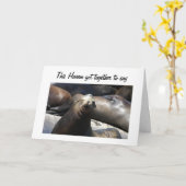 HEUTE NICHT FISCHEN=BEREIT AUF PARTY KARTE (Gelbe Blume)