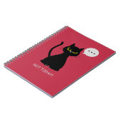 HEUTE NICHT! Grumpy Black Cat Notebook Notizblock (Linke Seite)