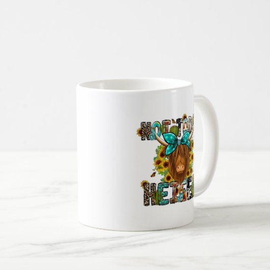 Heute nicht Heifer Kuh Tasse (VorderseiteRechts)