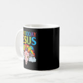 Heute nicht Jesus Satan Ziege Satanic Rainbow Sata Kaffeetasse (Vorderseite Links)