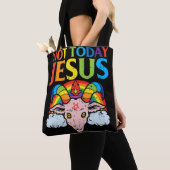 Heute nicht Jesus Satan Ziege Satanic Rainbow Sata Tasche (Von Nahem)