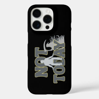 HEUTE NICHT – Lustiger Dark Humor Sensenmann iPhone 16 Pro Hülle