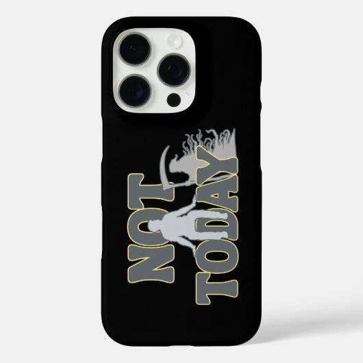 HEUTE NICHT – Lustiger Dark Humor Sensenmann Case-Mate iPhone Hülle (Rückseite)