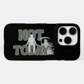HEUTE NICHT – Lustiger Dark Humor Sensenmann Case-Mate iPhone Hülle (Rückseite (Horizontal))