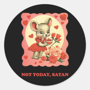 Heute nicht runder aufkleber