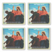 Heute nicht Satan Matthew 4:10 Aufkleber (Vorderseite)