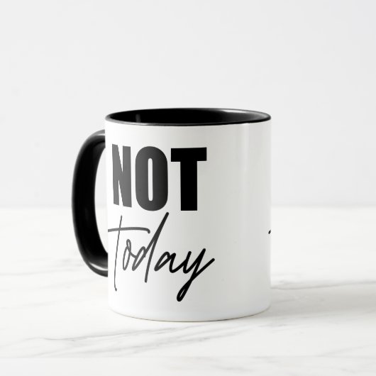 Heute nicht tasse (Vorderseite Links)