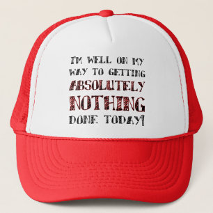 Heute Nichts Erledigt Lustige Ball Cap Mütze