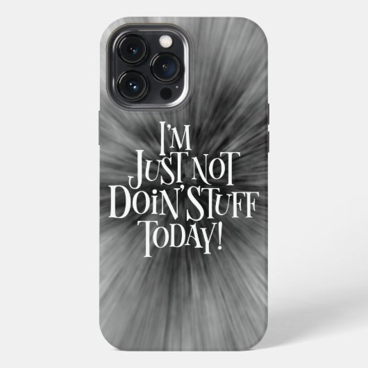 Heute nichts tun iPhone hülle (Rückseite)
