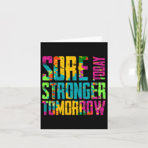 Heute noch intensiver: Morgen Motivierend Workout Karte