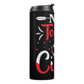 Heute noch nicht am sonnigen Valentinstag Thermosbecher (Nach links gedreht)