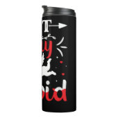 Heute noch nicht am sonnigen Valentinstag Thermosbecher (Nach rechts gedreht)