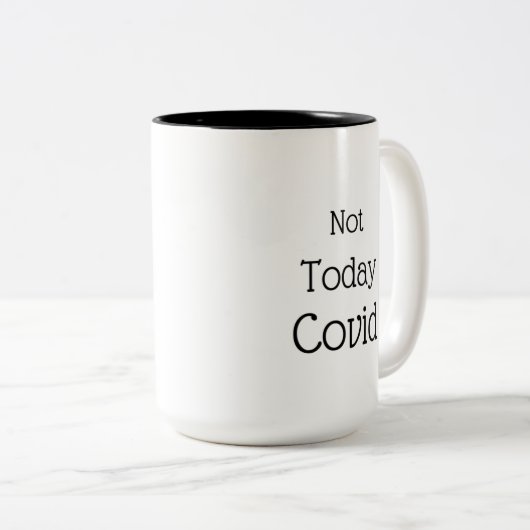 Heute noch nicht kalt zweifarbige tasse (VorderseiteRechts)