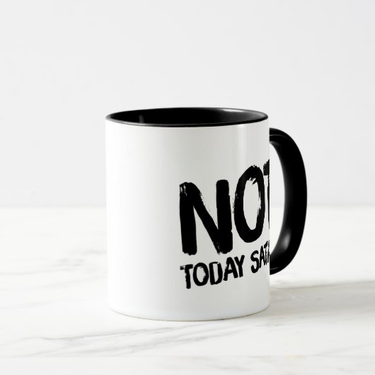 Heute noch nicht Satan Coffee Tasse (VorderseiteRechts)