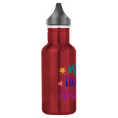 Heute Phantastisch machen Edelstahlflasche (Links)