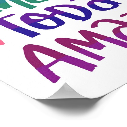 Heute Phantastisch machen - Postivity poster (Ecke)