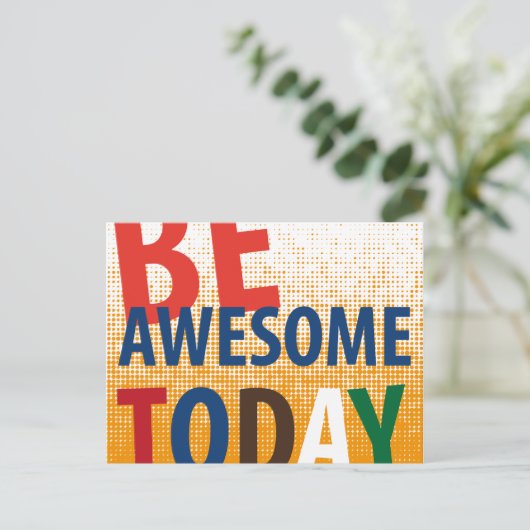 heute phantastisch postkarte (Stehend Vorderseite)