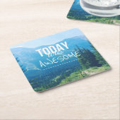 Heute Phantastisch Rechteckiger Pappuntersetzer (angewinkelt)