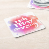 Heute Phantastisch Rechteckiger Pappuntersetzer (angewinkelt)