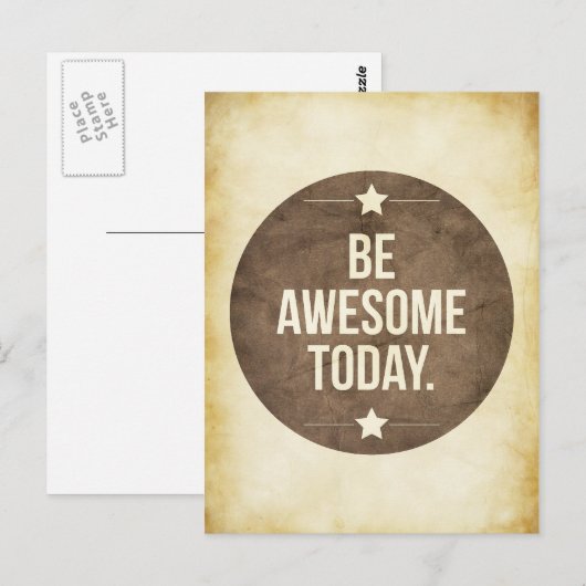 Heute phantastisch sein postkarte (Vorne/Hinten)