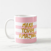 Heute Phantastische, goldfarbene Streifen Kaffeetasse (Links)