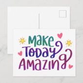 Heute Phantastischer Kostenvoranschlag Postkarte (Vorne/Hinten)