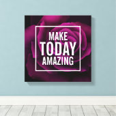 Heute Phantastischer Text machen - Foto für Lila R Leinwanddruck (Insitu (Holzboden))