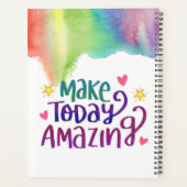 Heute Phantastisches Motivierend Angebot Farbe Planer (Rückseite)