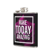 Heute Phantastisches Zitat - Foto einer Lila Rose Flachmann (Links)