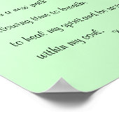 Heute Print Poster (Ecke)