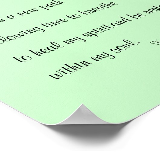 Heute Print Poster (Ecke)