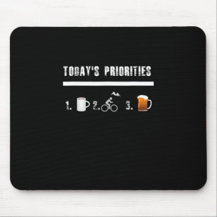 Heute Prioritäten Funny Mountain Bike Mousepad
