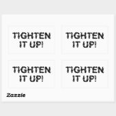 HEUTE! RECHTECKIGER AUFKLEBER (Blatt)