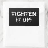 HEUTE! RECHTECKIGER AUFKLEBER (Tasche)