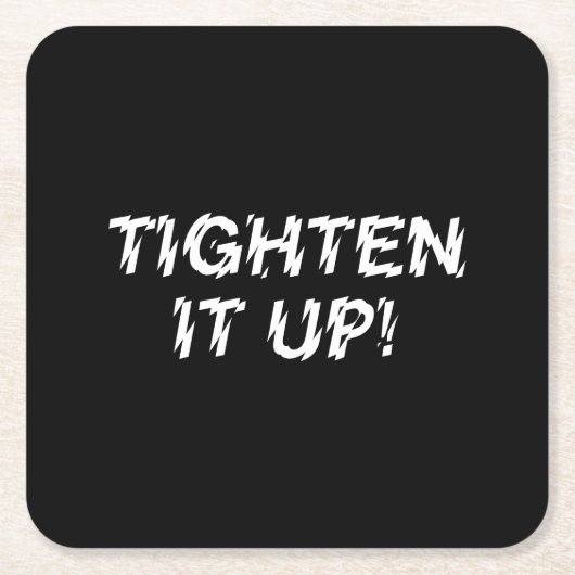 HEUTE! RECHTECKIGER PAPPUNTERSETZER (Vorderseite)