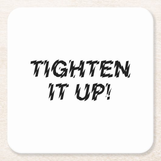 HEUTE! RECHTECKIGER PAPPUNTERSETZER (Vorderseite)