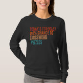 Heute S Forecast 100 Crossword Puzzles Funny Vinta T-Shirt (Vorderseite)