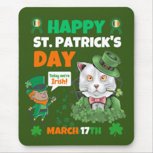 Heute sind wir beide der irische Happy st. Patrick Mousepad